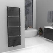 Badheizkörper Handtuchwärmer Paneelheizkörper 1350 Watt FLORA Anthrazit – 50 × 140 – Produktfoto, Helia Bad