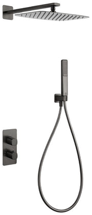 Thermostat-Duscharmatur Firenze – Black Gun Metal