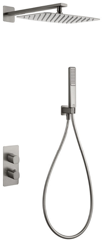 Thermostat-Duscharmatur Firenze – Nickel gebürstet