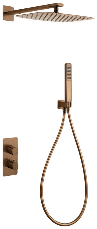 Thermostat-Duscharmatur Firenze – Roségold gebürstet