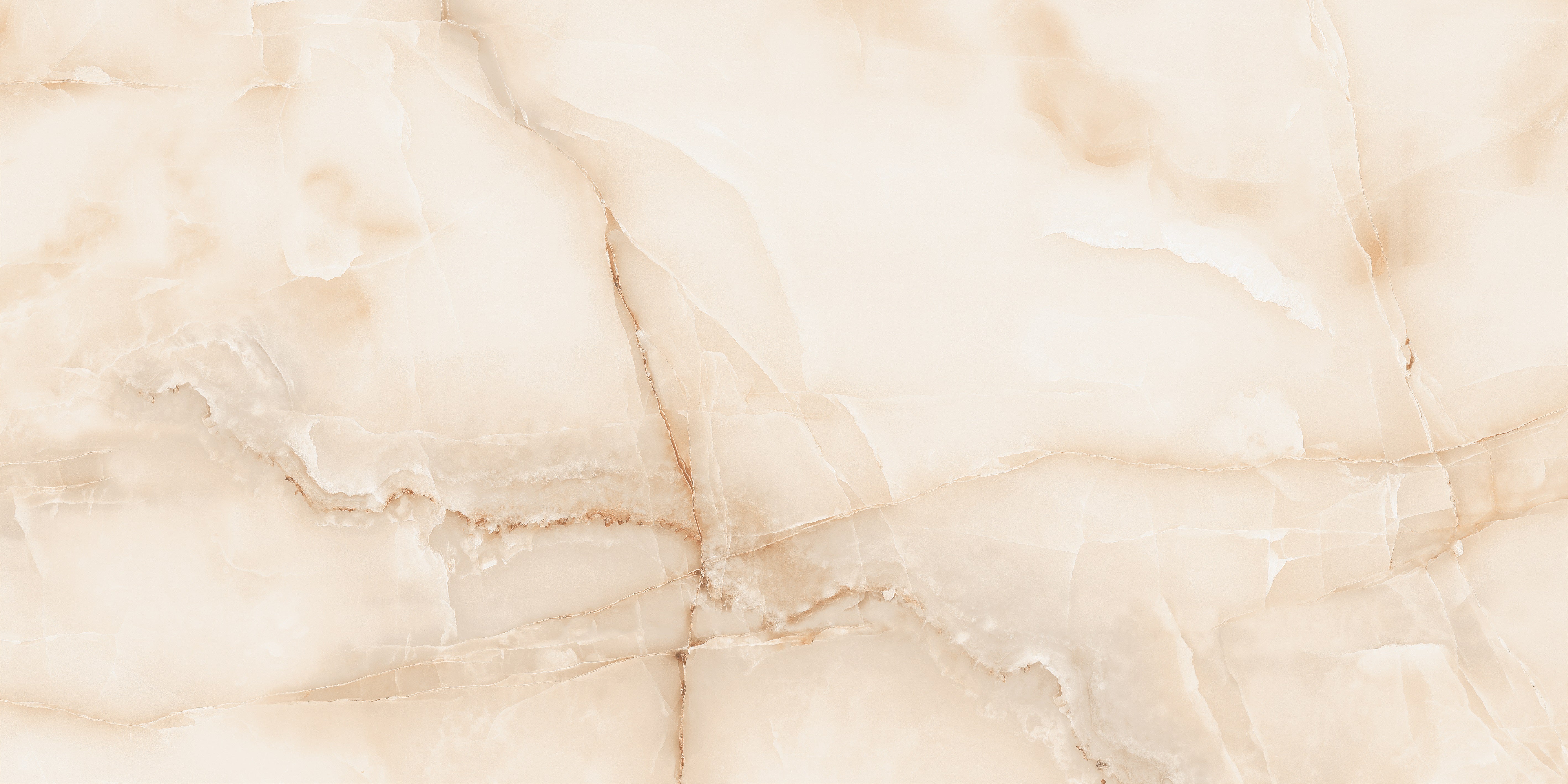 Bodenfliese Onyx Crema hochglanz 120x60 cm