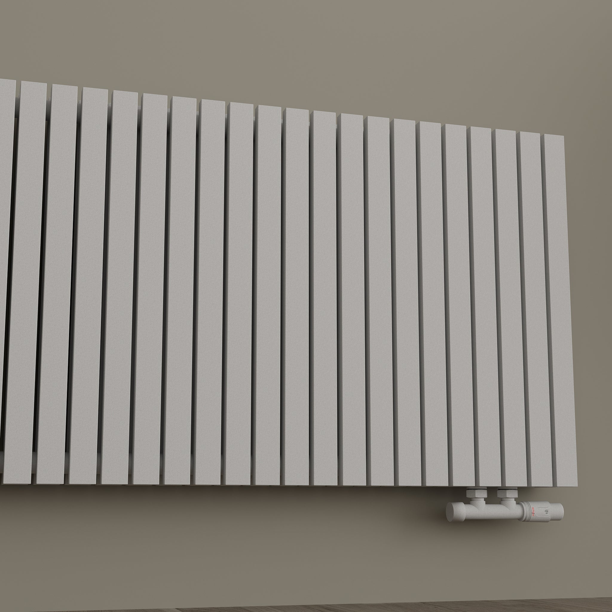 Paneelheizkörper Designheizkörper Horizontal Doppellagig Weiss FLORA