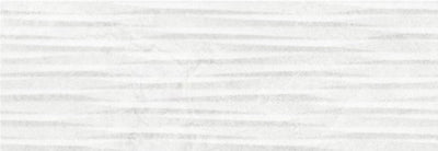 Wandfliese Inspired White 3D-Dekorfliese 30x90 cm