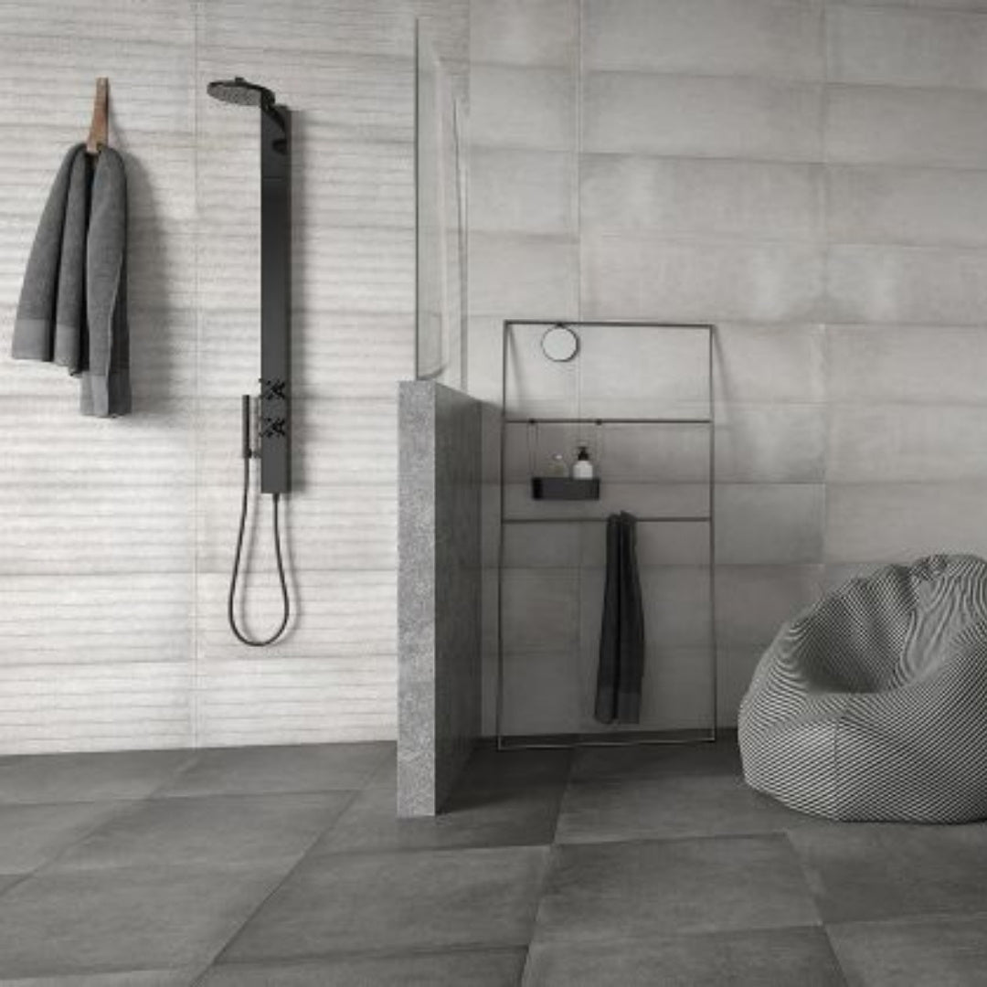 Wandfliese Inspired Silver 30x90 cm