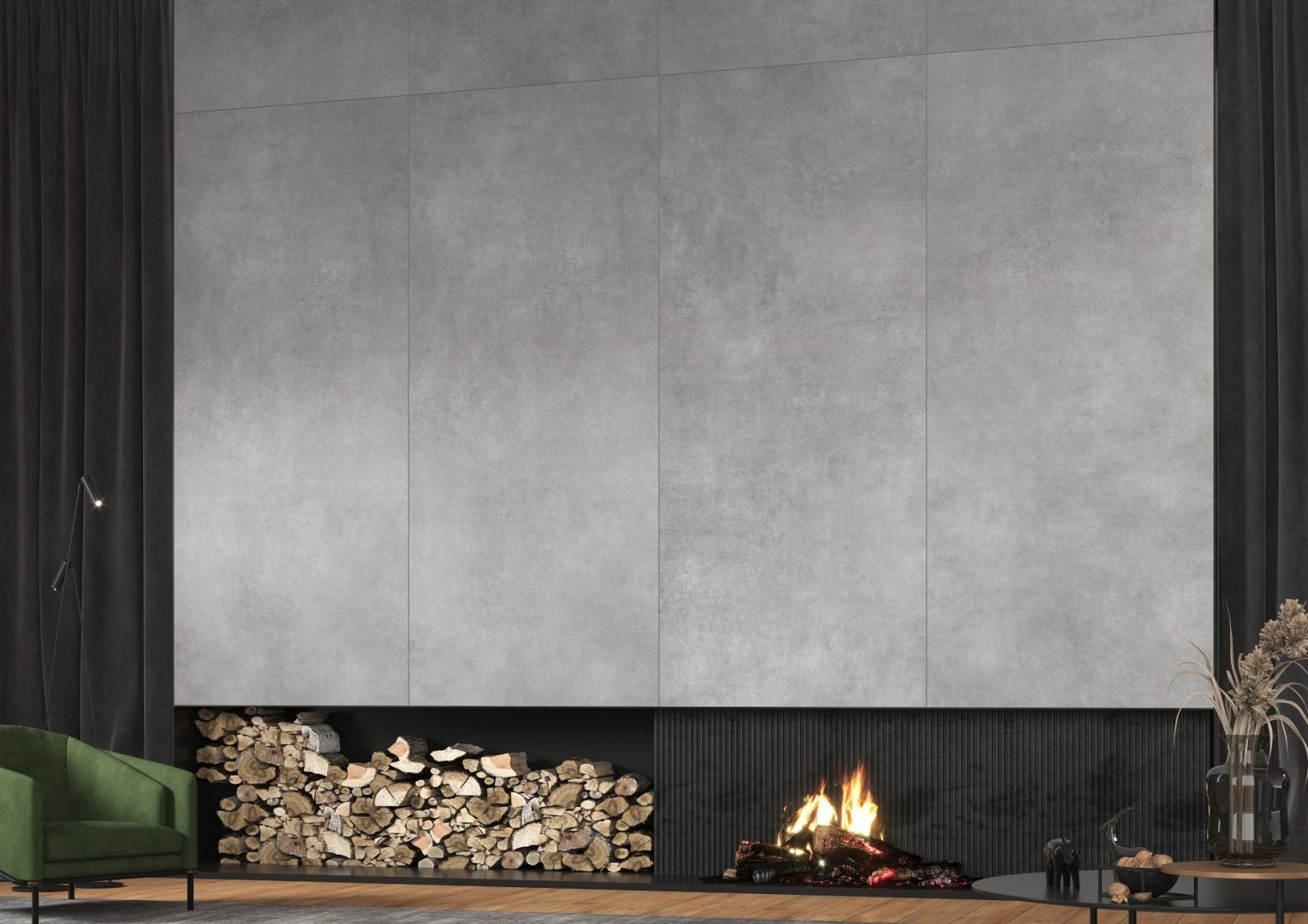 Bodenfliese Concrete Graphit