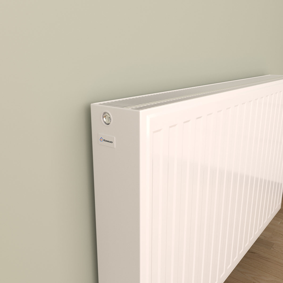 Paneelheizkörper KONRAD Typ 33 (Ventilheizkörper) – Detail oben links