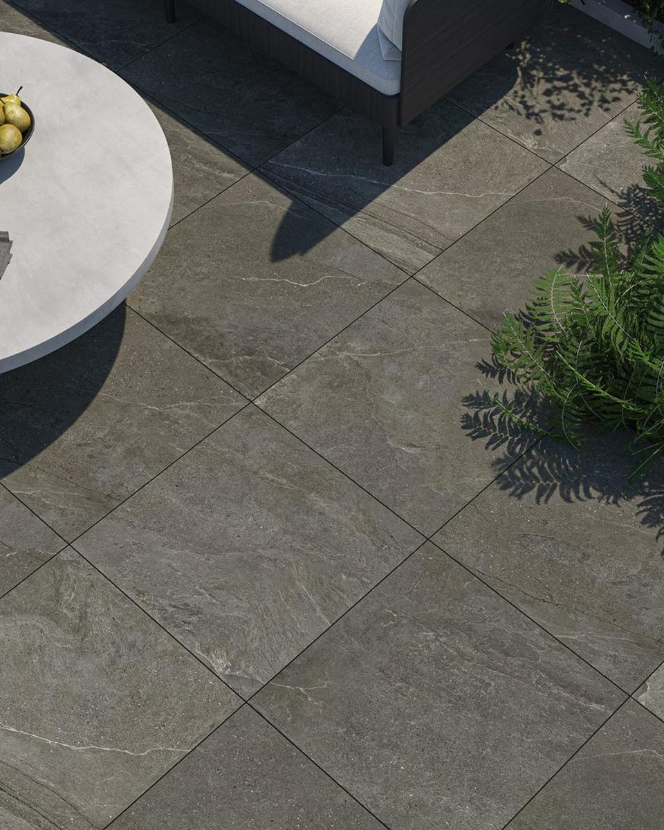 Terrassenplatte Villeroy &amp; Boch Rustic Blend Garden - 2. Sorte verlegt – Anwendungsbeispiel